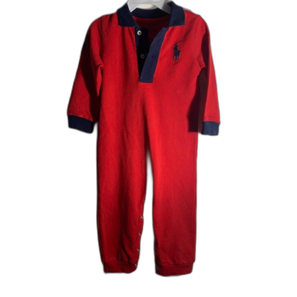 Ralph Lauren Big Pony Cotton Mesh Polo Coverall